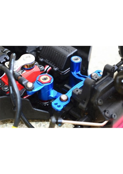 Arrma 1/8 Kraton 6s Outcast Senton Talion Typhon Blx Rc Araba Parçaları Için Metal Direksiyon Tertibatı Krank Kolu Seti, Kırmızı (Yurt Dışından) indirimleri