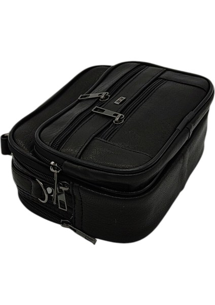 Gerçek Deri Askılı Yatay Model Erkek El Çantası 15X18X9 cm indirimleri