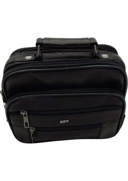 Gerçek Deri Askılı Yatay Model Erkek El Çantası 17X22X9 cm fiyatları