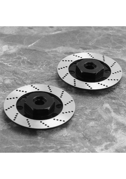 4 Adet Metal Fren Diski Jant Kutusu Metal Altıgen Adaptör 12MM 1/10 Sakura D4 Yol Yarışı Rc Araba Parçaları, Siyah (Yurt Dışından)