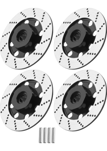 4 Adet Metal Fren Diski Jant Kutusu Metal Altıgen Adaptör 12MM 1/10 Sakura D4 Yol Yarışı Rc Araba Parçaları, Siyah (Yurt Dışından) fırsatları