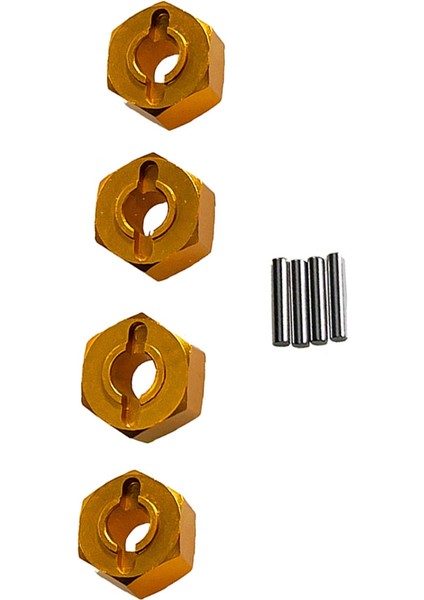4 Adet Mjx 1/14 1/16 14210 14303 16207 16208 Uzaktan Kumandalı Araba Aksesuarları 12MM Altıgen Konnektör Altın (Yurt Dışından) fiyatları