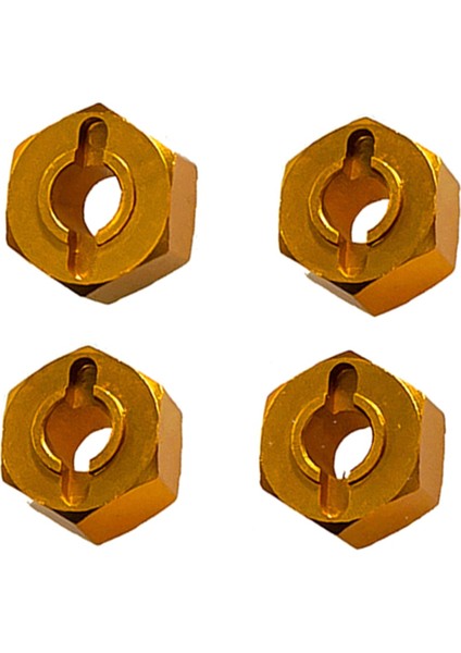 4 Adet Mjx 1/14 1/16 14210 14303 16207 16208 Uzaktan Kumandalı Araba Aksesuarları 12MM Altıgen Konnektör Altın (Yurt Dışından) modelleri