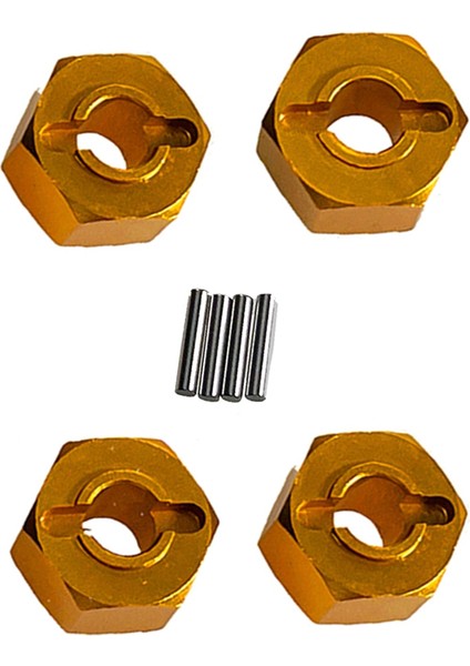4 Adet Mjx 1/14 1/16 14210 14303 16207 16208 Uzaktan Kumandalı Araba Aksesuarları 12MM Altıgen Konnektör Altın (Yurt Dışından) fırsatları