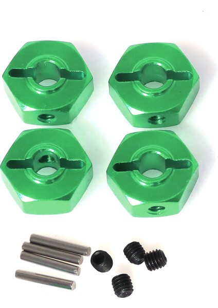 Rc Araba Yükseltme Adaptörü Altıgen 12MM Kiti Losı 1/18 Mini Lmt 4x4 Fırçalanmış Canavar Kamyon Rc Araba Yükseltme Parçaları Yeşil (Yurt Dışından) modelleri