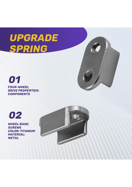 Wpl D12 B14 B24 B16 B36 Rc Kamyon Araba Yükseltme Parçaları Amortisör Yaprak Yayları Sabit Koltuk Montaj Braketi, Titanyum (Yurt Dışından) fırsatları