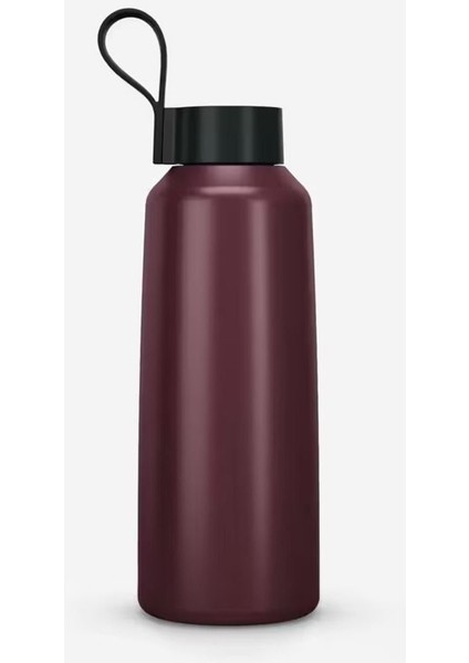 Paslanmaz çelik 1L bordo matara, şık ve hafif tasarım, kullanım fiyatları