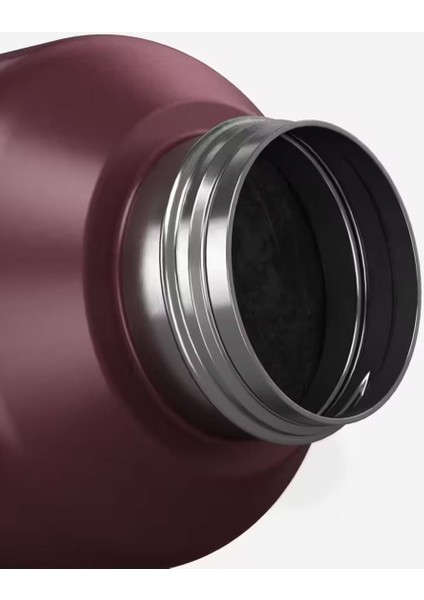 Paslanmaz çelik 1L bordo matara, şık ve hafif tasarım, kullanım