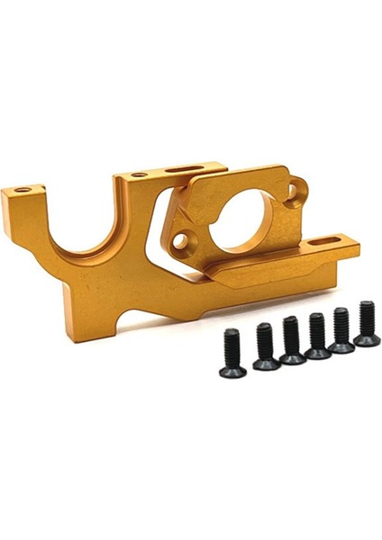 Wltoys 104072 104001 104002 1/10 Rc Araba Yükseltme Parçaları Aksesuarları Için Metal Ayarlanabilir Motor Montajı, Sarı (Yurt Dışından)