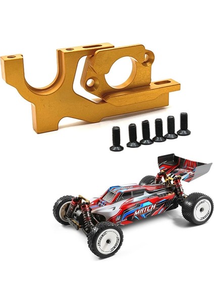 Wltoys 104072 104001 104002 1/10 Rc Araba Yükseltme Parçaları Aksesuarları Için Metal Ayarlanabilir Motor Montajı, Sarı (Yurt Dışından) fırsatları