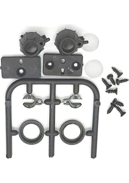 1set Rc Araba Tavan Lambası Bagaj Rafı LED Spot Plastik Taban SCX24 1/24 1/12 1/16 Rc Araba Aksesuarları Yuvarlak (Yurt Dışından) indirimleri