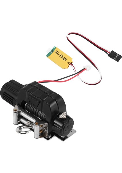1/10 Rc Paletli Araba Eksenel SCX10 Traxxas Trx4 Yükseltme Parçaları Aksesuarları Için 3ch Kontrol Hattı ile Metal Otomatik Vinç, B (Yurt Dışından)
