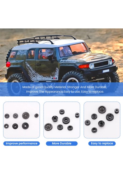 Metal Çelik Şanzıman Dişli Seti Yikong YK4082 YK4102 YK4103 Absima Sherpa Rc Paletli Araba Yükseltmeleri Parçaları Aksesuarları (Yurt Dışından) indirimleri