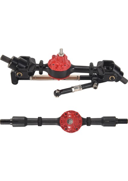 Wpl C14 C24 C34 C44 B14 B24 1/16 Rc Araba Yükseltmeleri Parçaları Aksesuarları Için Metal Ön ve Arka Aks, Siyah (Yurt Dışından) fiyatları