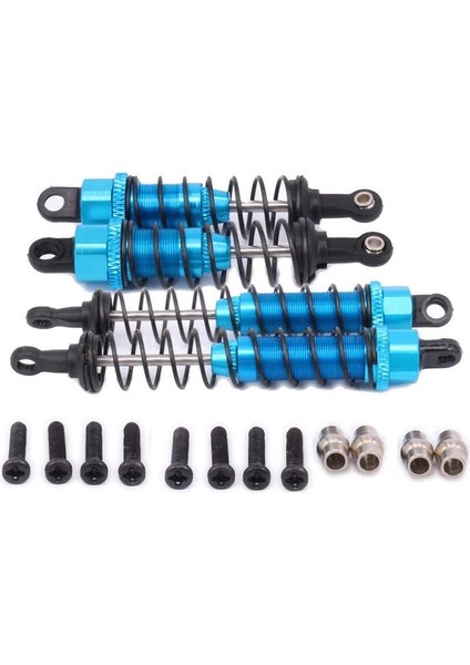 1/12 Wltoys 12428 12423 Rc Araba Tırmanma Yükseltme Parçası Için Metal Yağ Dolu Ön ve Arka Amortisör, Mavi (Yurt Dışından)