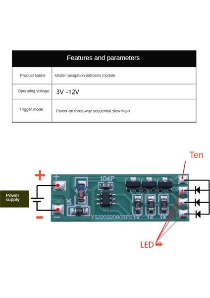 5 Adet 3-12V Yanıp Sönen LED Işık Modülü Kırmızı Mavi Çift Yanıp Sönen Araba Modeli Bisiklet Elektrikli Araç Güvenlik Işığı Için Uygundur (Yurt Dışından) fiyatları