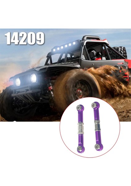 Rc Araba Metal Yükseltme Aksesuarları Direksiyon Çubuğu Mjx Hyper Go 1/14 14209 14210 H14BM Rc Araba Yükseltme Parçaları (Mor) (Yurt Dışından) fiyatları