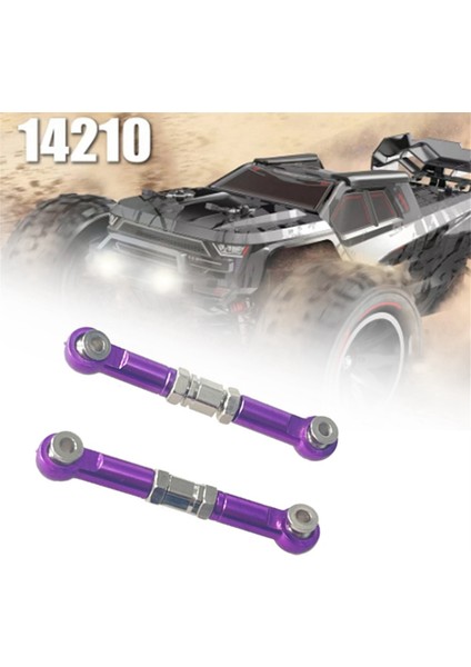 Rc Araba Metal Yükseltme Aksesuarları Direksiyon Çubuğu Mjx Hyper Go 1/14 14209 14210 H14BM Rc Araba Yükseltme Parçaları (Mor) (Yurt Dışından) modelleri