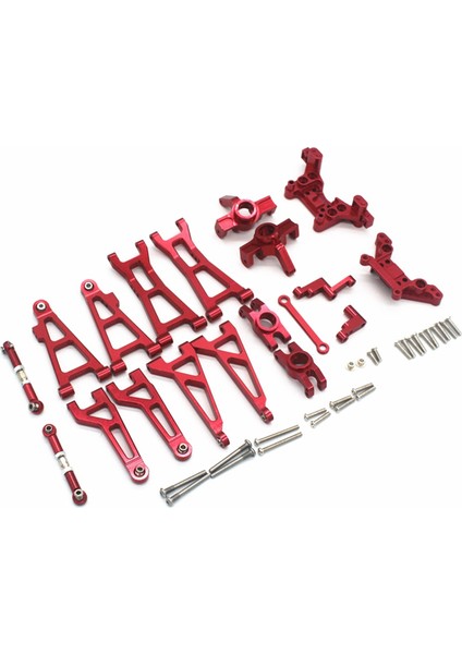 Mjx Hyper Go 16207 16208 16209 16210 H16 1/16 Rc Araba Yükseltme Parçaları Kiti Için Metal Süspansiyon Kolu Direksiyon Bloğu Seti,1 (Yurt Dışından)