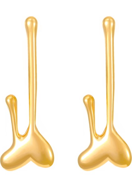 Avrupa ve Amerika Birleşik Devletleri Modası Vahşi Kişilik Paslanmaz Çelik Küpeler Kadın Geometrik Küpeler Saplama Küpeler (Yurt Dışından)