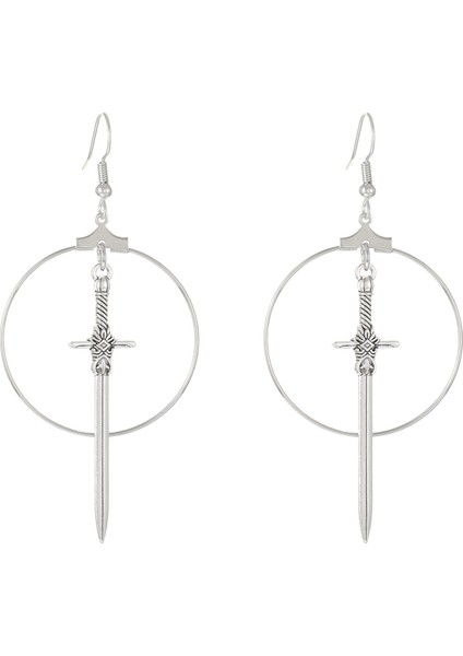 Avrupa ve Amerika Birleşik Devletleri Modası Vahşi Kişilik Paslanmaz Çelik Küpeler Kadın Geometrik Küpeler Saplama Küpeler (Yurt Dışından)