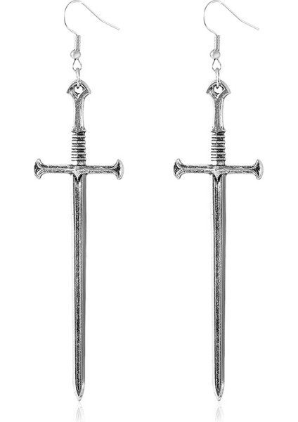 Avrupa ve Amerika Birleşik Devletleri Modası Vahşi Kişilik Paslanmaz Çelik Küpeler Kadın Geometrik Küpeler Saplama Küpeler (Yurt Dışından)