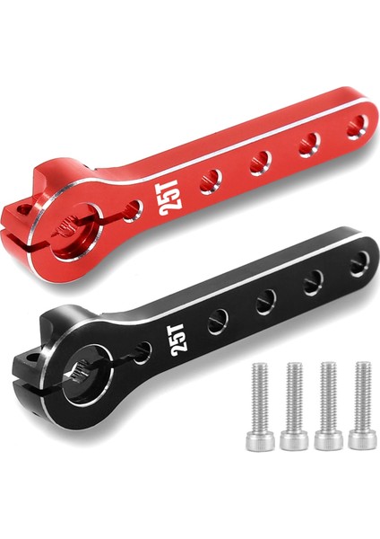 Metal 25T Direksiyon Kolu Servo Korna 1/10 Rc Paletli Eksenel SCX10 Trx4 Trx-6 Parçaları Siyah (Yurt Dışından) fiyatları