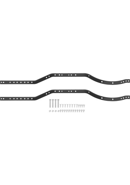 2 Adet/takım Çelik Şasi Çerçeve Rayları Axıal SCX10 90027 SCX10 Iı 90046 90047 Rc Araba Paletli Kamyon Araç Modeli (Yurt Dışından)