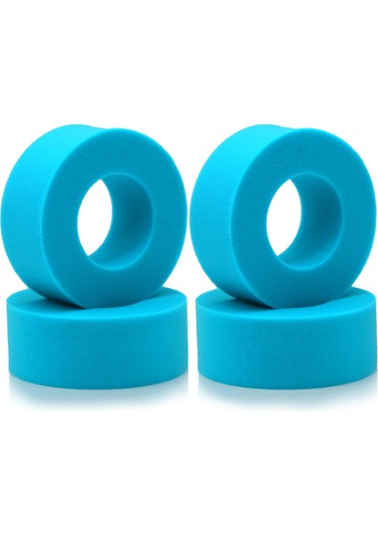 4 Adet Rc Çift Aşamalı Yumuşak Köpük 100-110MM Uyumlu 1.9 Inç Tekerlek Lastikleri Rc Paletli Eksenel SCX10 90046 Trx4, Mavi (Yurt Dışından)