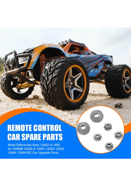 Wltoys 104009 12402-A 12401 12402 12403 12404 12409 Rc Araba Yükseltme Parçaları Için Metal Diferansiyel Dişlisi 12402-A-1952 (Yurt Dışından) fırsatları