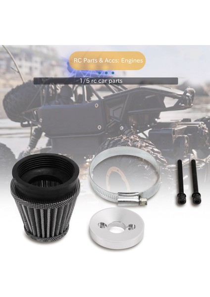 Zenoah Cy 23CC 26CC 29CC 30.5cc 32CC 45CC Motorlar Için Metal Hava Filtresi 1/5 Hpı Km Baja 5b 5t 5sc Rc Araba Parçaları (Yurt Dışından)