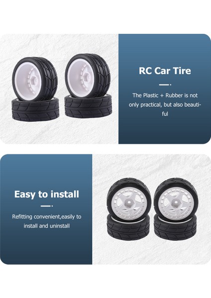 Adet 12MM Altıgen 65MM Kauçuk Lastik Tekerlek Lastikleri Tamiya Xv-01 Tt-01 Tt-02 Lc Yarış Ptg-2 Hpı Wr8 Hsp 1/10 Rc Araba, 2 (Yurt Dışından) fiyatları