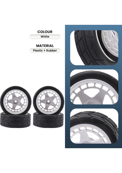 Adet 12MM Altıgen 65MM Kauçuk Lastik Tekerlek Lastikleri Tamiya Xv-01 Tt-01 Tt-02 Lc Yarış Ptg-2 Hpı Wr8 Hsp 1/10 Rc Araba, 2 (Yurt Dışından) indirimleri