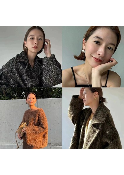 Niş Mizaç Metal Trendi Tasarım Küpeleri (Yurt Dışından) modelleri