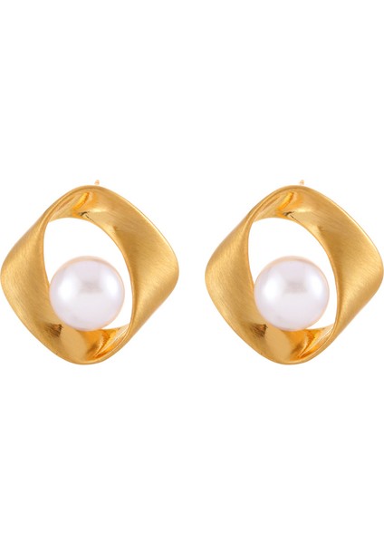 Niş Mizaç Metal Trendi Tasarım Küpeleri (Yurt Dışından)