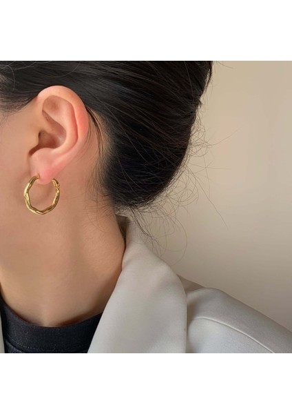 Niş Mizaç Metal Trendi Tasarım Küpeleri (Yurt Dışından) modelleri