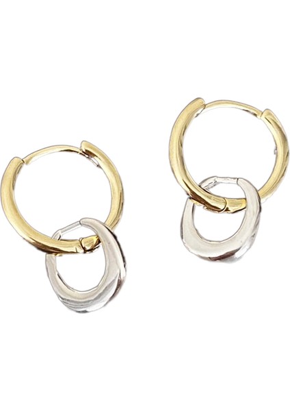 Niş Mizaç Metal Trendi Tasarım Küpeleri (Yurt Dışından)