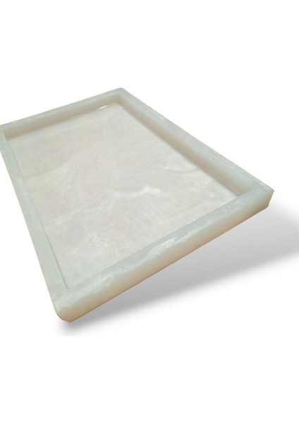 Dikdörtgen Resin Epoksi Silikon Kalıp 40 cm x 20 cm x 2 cm