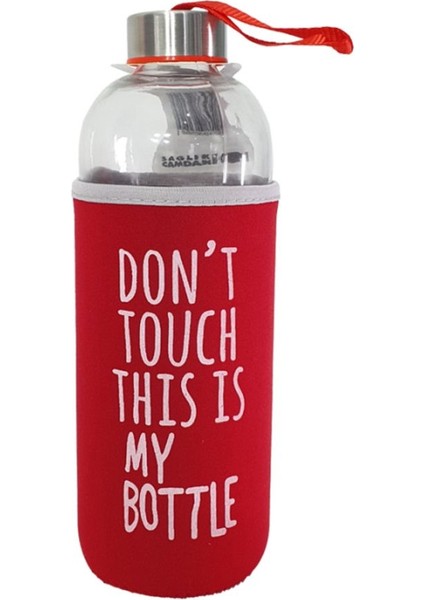 Renkli cam kılıflı 1000 ml şık içecek kabı