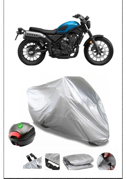 Honda cl 250 Gri Motosiklet Brandası Arka Çanta Uyumlu