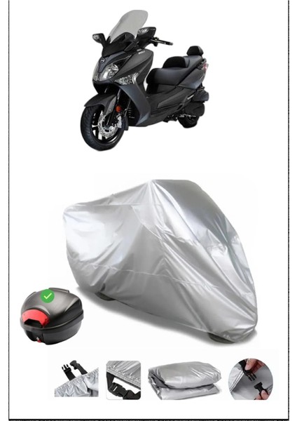 Sym Joymax 250I Abs Gri Motosiklet Brandası Arka Çanta Uyumlu