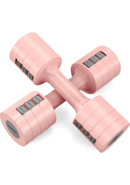 Kadınlar Için Ayarlanabilir El Dambıl 5 Lb Dambıl 2'li Set, 4'ü 1 Arada Küçük Dambıl Seti