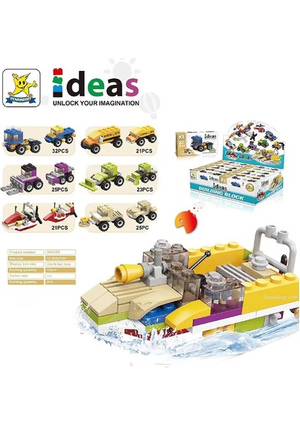 Ideas LEGO Arabalar 2in1 32 Parça (SM208B-01)