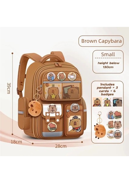 Capibala Çocukların Okul Çantası 1-3-6 Sınıf Erkek Kız Kızlar Ilkokul Geri Destek Sırt Çantası Anime Karikatür Mochilas Escolarcolor: Büyük Boy (Yurt Dışından)