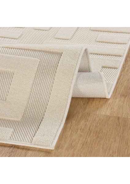 Iskandinav Roar White 200X290 cm Salon Mutfak Halısı Yolluk Salon Mutfak Halısı Yolluk Kilim