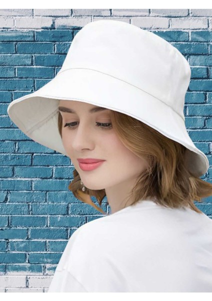 Unisex Uv Korumalı Pamuku Bucket Şapka