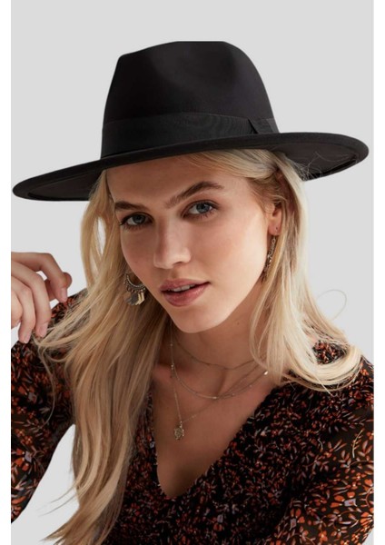 Unisex Siyah Fötr Şapka modelleri