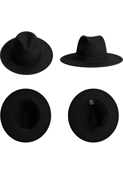 Unisex Siyah Fötr Şapka fırsatları