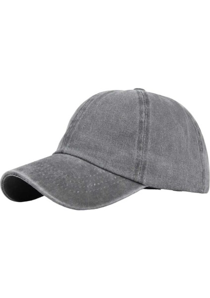 Unisex % 100 Pamuklu Eskitme Kep Şapka