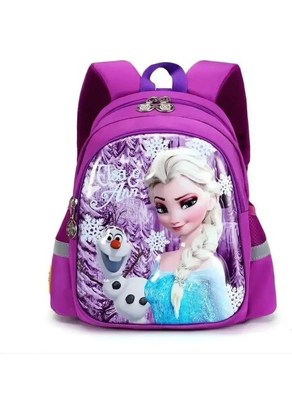 Yeni Anaokulu Okul Çantası Karikatür Elsa Sırt Çantası Moda Erkek Kız Bebek Çocuklar Sırt Çantası Dondurulmuş 2 Seyahat Bagajı Bagcolor: Mor (Yurt Dışından)